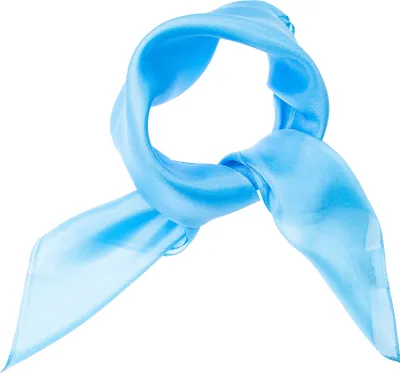 Produktbild von Nickituch Seidentuch aqua blau blautürkis Seide 55x55cm