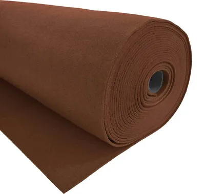 Bastelfilz 1m Meterware Filz 90cm x 3mm Dekofilz Taschenfilz Filzstoff nussbraun