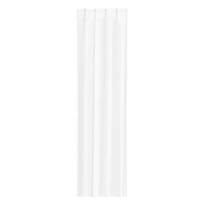 Produktbild von ADI Vorhang Gardine mit Pompons weiß Wohnzimmer 140x250 cm HOMLA