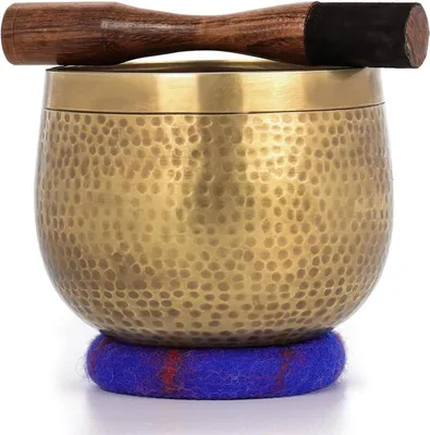 Produktbild von Tibetanisches Klangschalen-Set 100% handgehämmert Nepal Meditation Yoga Chakra