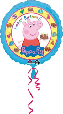 Produktbild von AMSCAN Standard Peppa Pig Happy Birthday 0 0 0