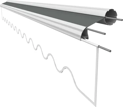 Produktbild von VANA Markisenstoff für 4,5 x 3 m Markisen ohne Volant Markisenersatztuch fertig genäht Maß Bespannung 4,38 x 3 m Design SPD008
