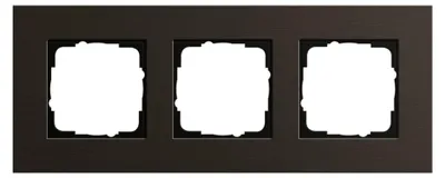 Image de GIRA Cadre 3f aluminium brun 0213127 Esprit