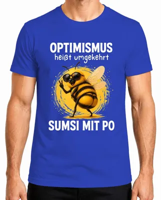 Obrázok produktu pre Optimistické tričko s nápisom "Sumsi s po statementom, sarkazmus, humor", modré, veľkosť XL