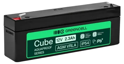 Obrázok produktu pre Bateria Green Cell AGM VRLA 12V 2,5Ah sem manutenção (178x36x66mm)