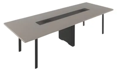 Produktbild von Moderner Konferenztisch Büromöbel komfortable Schreibtische schwarz grau