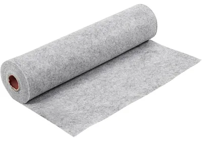 Image de Feutre de bricolage gris chiné, 45 cm x 1,5 mm x 5 m, 180-200 g, rouleau