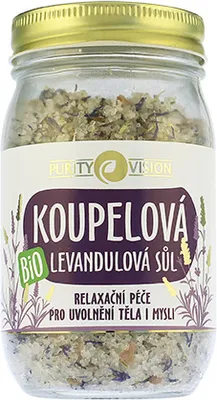 Immagine prodotto di Purity Vision sali da bagno biologici alla lavanda 400 g