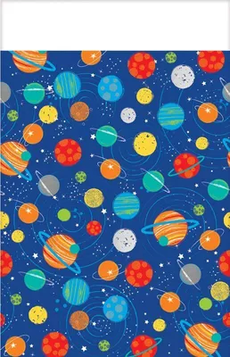 Produktbild von Space Party Tischdecke 1,37 x 2,59m