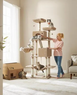 Immagine prodotto di Alzata per gatti - Alzata per gatti robusta - Alzata per gatti di grandi dimensioni - Alzata per gatti di grossa taglia - Alzata per gatti - Alzata per gatti di alta qualità - Alzata per gatti resistente - Alzata per gatti