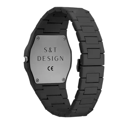 Produktbild von S&T Design Herrenuhr Armbanduhr Polycarbonat Arabische Zahlen Herren Uhr Quarzuhr Ultra Leicht