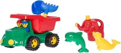 Image de Voiture Jeep avec accessoires de sable et arrosoir