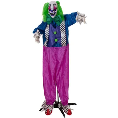Obrázok produktu pre EUROPALMS Halloween Figúrka klauna Charlyho, animovaná, 164cm