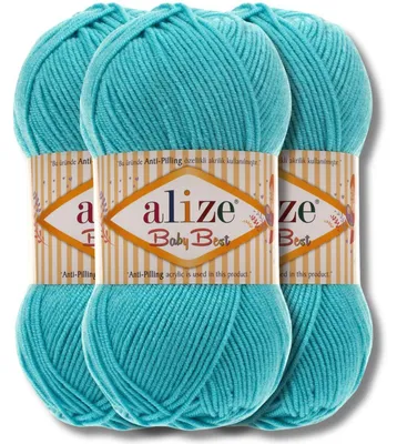 Produktbild von Alize 3x 100g Baby Best Wolle, Antipilling, Uni, Häkeln, Stricken (287)