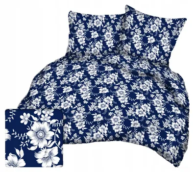 Produktbild von Nyks Bettwäsche Blumenmuster Baumwolle 200x220