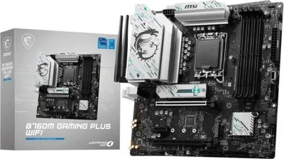 Image de Carte Mère MSI B760M GAMING PLUS WIFI, Intel B760, LGA 1700, Micro ATX, DDR5