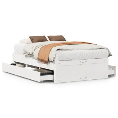 Immagine prodotto di Giroletto senza Materasso con Cassetti Bianco 135x190 cm Pino