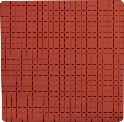 MSV Tappetino Da Bagno In Microfibra Chenille – Modello Pebble, 40x60 Cm, Colore Arancione, Antiscivolo