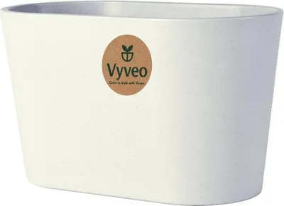Zdjęcie produktu dla Vyveo – doniczka Varda – jasnoszara – 18 x 10 x 11