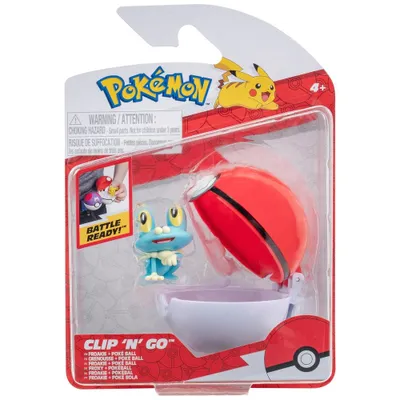 Immagine prodotto di Jazwares Pokémon Clip 'N' Go Froakie + Poké Ball