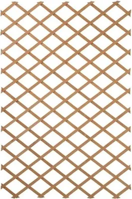 Produktbild von Gartenzaun Rankgitter, Holz, 100 x 300 cm, Braun, Ausziehbar