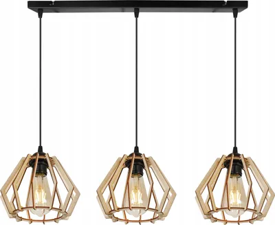 Produktbild von Moderne Led-Deckenhängelampe Aus Holz