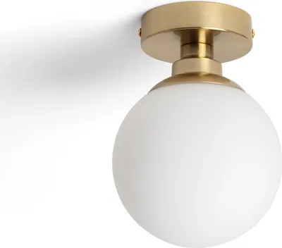 Produktbild von Deckenleuchte Metall und Glas Moonlight Brass 1 Strahler Gold