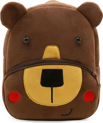 Produktbild von Wildleder-Rucksack braun - Teddybär