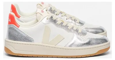 Image de Baskets Veja V-10 Prime, modèle unie, pour femmes, couleur blanche, taille 37