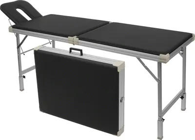 Produktbild von Alu-Kofferliege Robusta ST, inkl. Kopfteil , LxBxH 170/210x65x70-82 cm