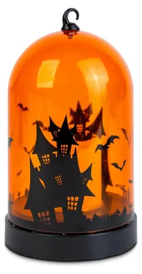 Produktbild von Halloween-LED-Dekoration – orange – 3 x AAA-Batterien – 8 x 12,5 cm
