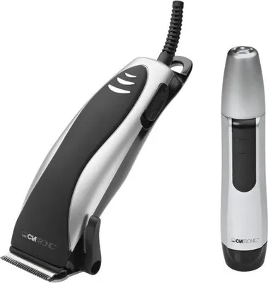 Produktbild von Clatronic® Haarschneidemaschine-Set mit Nasenhaarentferner | 3 - 12 mm | Stufenlose Schnittlängenregulierung | Edelstahl-Scherkopf | HSM 3441 NE