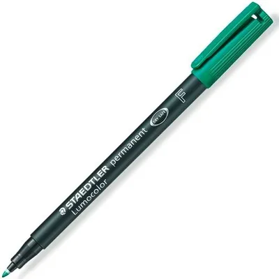 Zdjęcie produktu dla STAEDTLER Folienstift Lumocolor perm F grün 10 Stück
