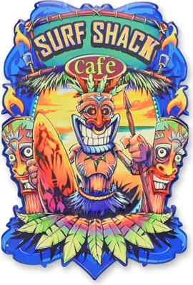 Produktbild von Blechschild Surfshack Cafe Bar Replikat Retro Design Dekoration