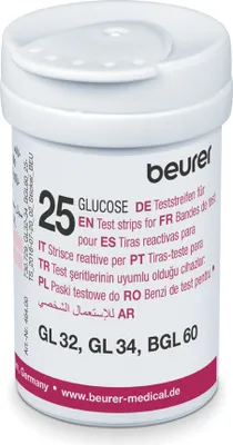 Produktbild von Beurer Gl32/gl34/bgl60 Testovací proužky na glykémii 50 ks