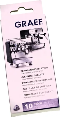 Produktbild von Graef Reiniger für Espressomaschinen, Reinigungstabletten, 10 Stück, 145614