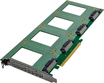 Zdjęcie produktu dla InLine 76660R, PCIe, U.2, Męski, PCIe 3.0, Tajwan, PI6C20400BLE