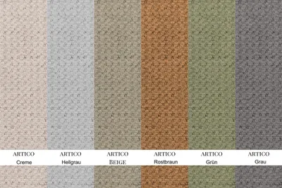 Produktbild von Ecksofa Designersofa CELES PREMIUM in Stoff Artico Creme Seite Universal