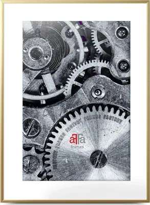 Produktbild von FramesFactory Aluminiumrahmen 62x93 cm gold