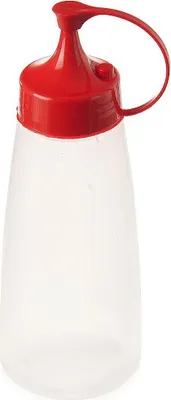 Obrázek produktu pro Láhev Orion Láhev na vodu Láhev na pití s dávkovačem a uzávěrem / dávkovačem Dávkovací láhev Nádoba na omáčku Láhev na omáčku 525 ml