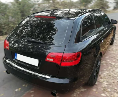 Zdjęcie produktu dla Chromowana osłona zderzaka ze stali nierdzewnej do AUDI A6 C6 4F AVANT 2005-2008 z fazowaną krawędzią