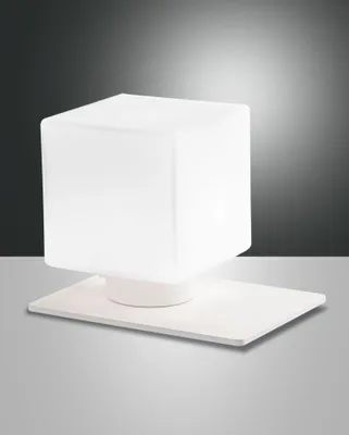 Produktbild von Tischleuchte Metall Glas G9 13 cm Weiß Modern Tischlampe