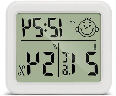 Image de Thermomètre d'intérieur avec indicateur d'humidité - Capteur d'intérieur - Station météo pour la maison