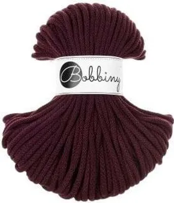 Image de Premium Bobbins 5 mm 50 m Burgundy Cord