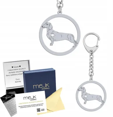 Produktbild von Mejk Jewellery Silber Anhänger Kurzhaardackel 925 Geschenk Damen