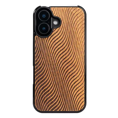 Image de Étui en bois pour iPhone 16, Bewood Merbauwellen