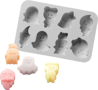 Produktbild von Geister Silikon Backform - Halloween Keks Kuchen
