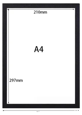 Obrázek produktu pro Magnetický rámeček na plakáty, samolepicí, opakovaně použitelný, formát A4 – 5 ks