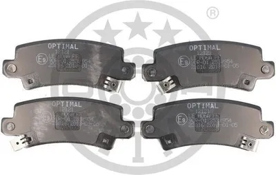 Produktbild von OPTIMAL Bremsbeläge Satz Hinten Bremsklötze für TOYOTA COROLLA (ZZE12, NDE12, ZDE12) BP-12121