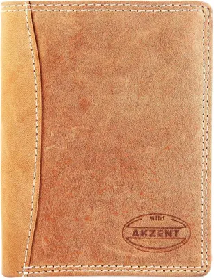 Produktbild von Akzent 3000179-003 Herren Geldbörse aus Echtleder Format 9 x 12 cm RFID Braun